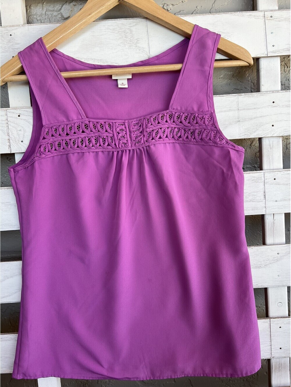 Women's Merona Pink Fuchsia Top Sleeveless Blouse, Size S.